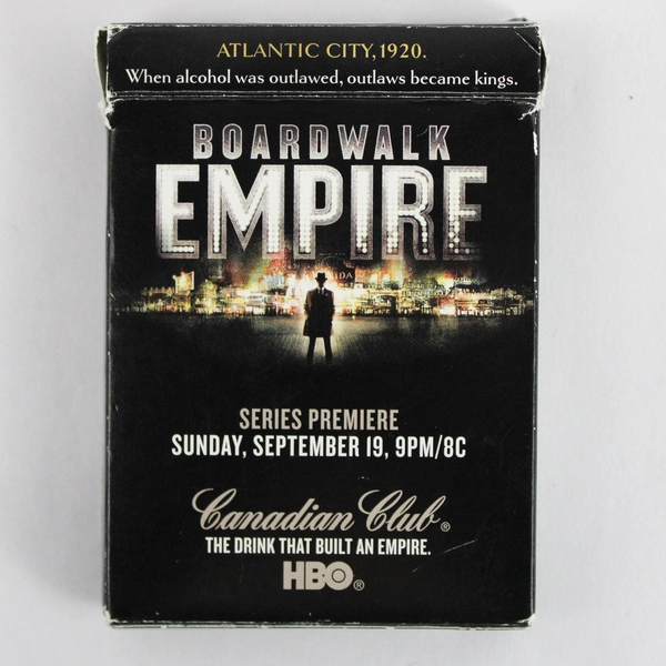 HBO Boardwalk Empire Playing Cards Caesars Atlantic City Canadian Club Whiskey