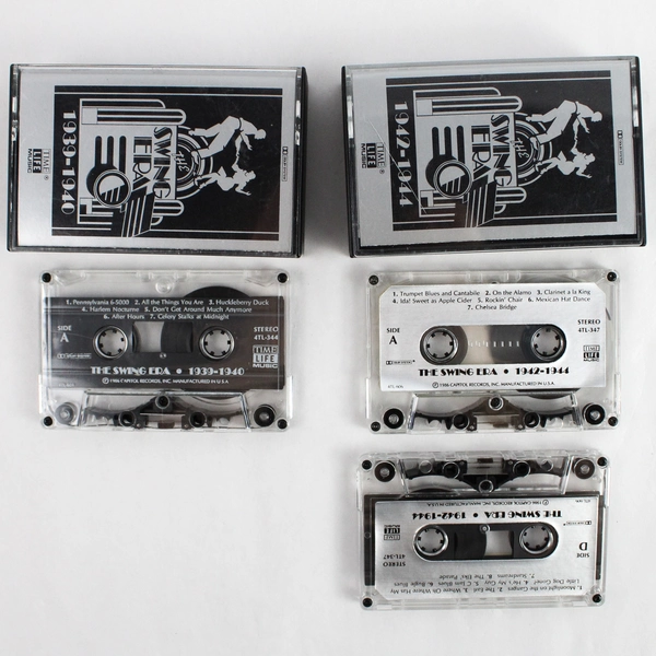 Lot of 4 Time Life Music The Swing Era Cassette Set 1939-44 Incomplete Set