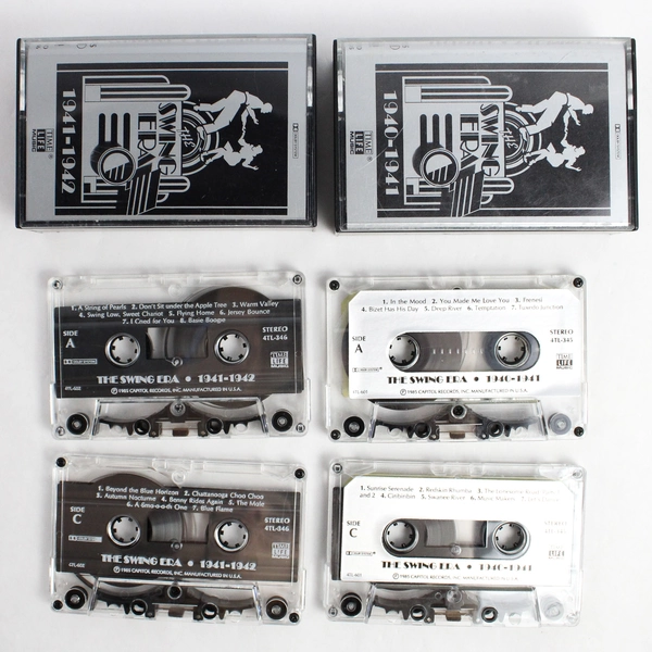 Lot of 4 Time Life Music The Swing Era Cassette Set 1939-44 Incomplete Set