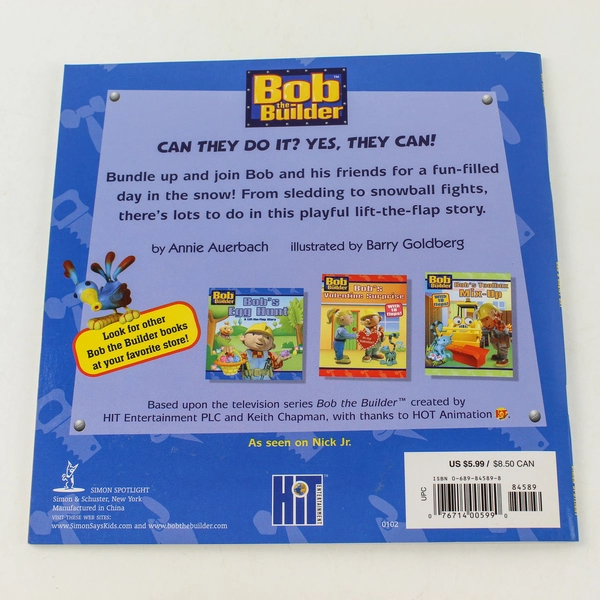 Bob's Snowy Day A Lift-the-Flap Story Annie Auerbach 2002 Paperback
