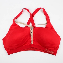 Victoria's Secret Red Sports Bra With Gold Glitter Accents Women's XL