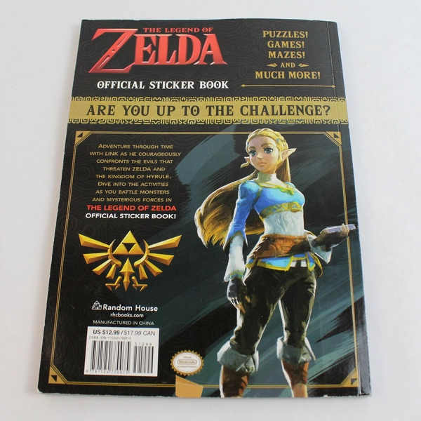 The Legend of Zelda Official Sticker Book Nintendo Used