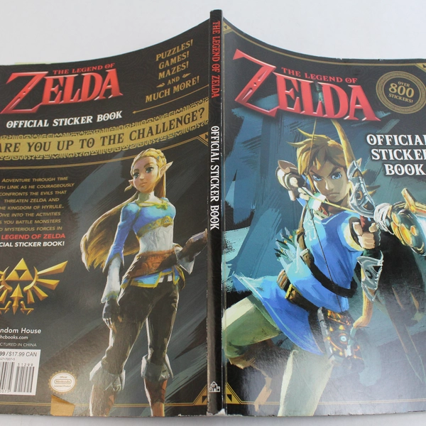 The Legend of Zelda Official Sticker Book Nintendo Used