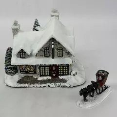 Thomas Kinkade Hawthorne Village Santa's Workshop Toys Sleigh in Styrofoam Box
