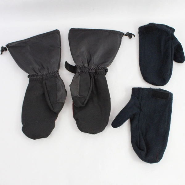 Becker Glove International Men's Mittens Size M Removable Lining Black Burgundy