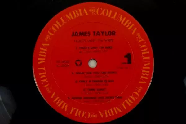 James Taylor - That's Why I'm Here 1985 12" Vinyl 33 RPM LP Record FC-40052