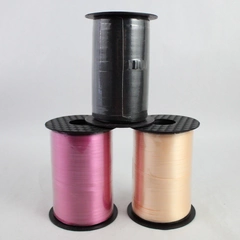 Lot of 3 New Sealed Pink and Black Rolls of Curling Ribbon