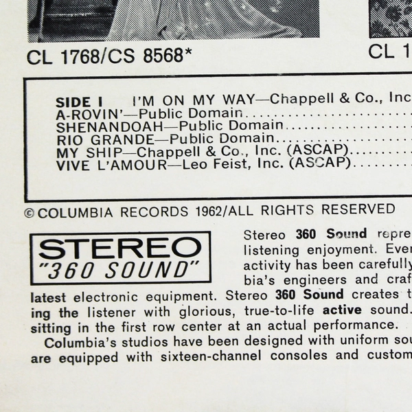 Earl Wrightson Ballads of a Soldier of Fortune LP 1962 Columbia CS 8625