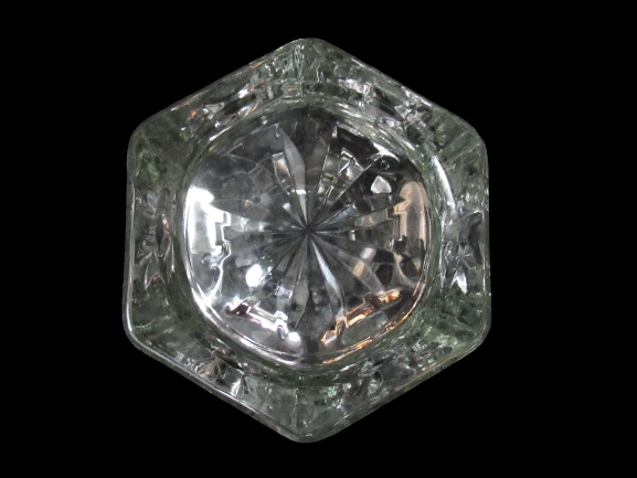 Vintage Anchor Hocking Prescut Flower Vase 10.5 Inch 