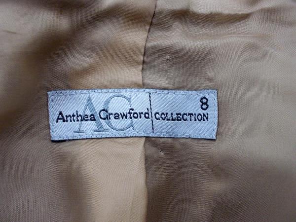 ANTHEA CRAWFORD COLLECTION Black Professional Jacket Top 100% Wool Blazer Sz 8