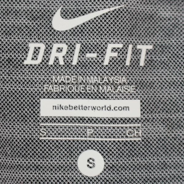 Nike Dri-Fit Girl's Size S Black & White Running Track Activewear Top