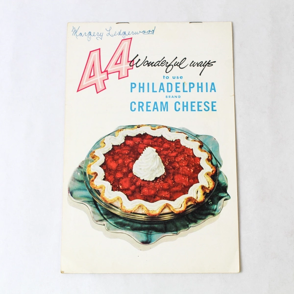 Lot of 3 Vintage Recipe Booklets: Kraft, Pillsbury, Philadelphia