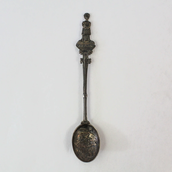 Antique E.P.N.S. Fiji Islands Silver Plated Souvenir Spoon 5" Viti Levi