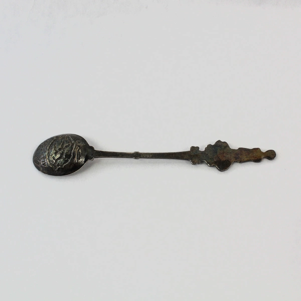 Antique E.P.N.S. Fiji Islands Silver Plated Souvenir Spoon 5" Viti Levi