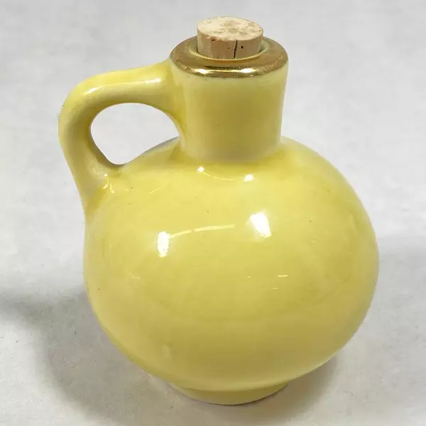 University Of Dayton Miniature Ceramic Jug Yellow 2.5 Inch