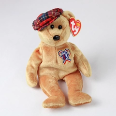 TY Beanie Babies CharliTee PGA Tour Bear 2004 Brown Golf With Tag