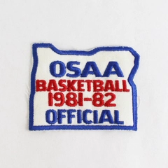 Vtg 1981-82 OSAA Basketball Official Patch Oregon School Activities Association