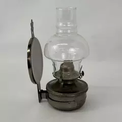 Lamplight Farms Brass Wall Mount Oil Lamp And Globe With Reflector