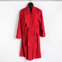 Victoria's Secret Bathrobe Full Length Solid Red Size Large