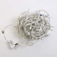 UL Ting Shen TS-22 Decorative Linging String Warm White LED Lights White Cord