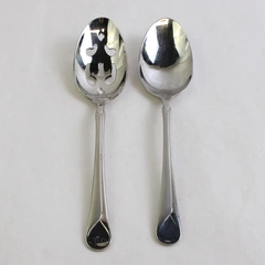 Lot Of 2 J.A Henckels Provence (Stainless) Fatware Serving Spoon Slotted Spoon 