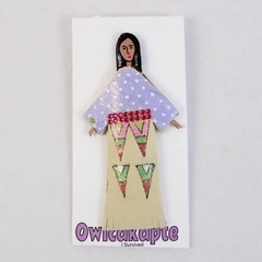 Handmade Lorri Ann Two Bulls Ogalala Lakota Breast Cancer Survivor Pin LA2B Art