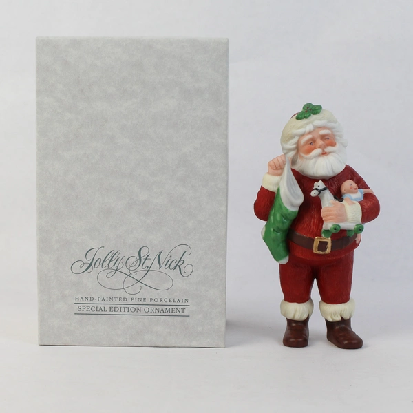 1986 Hallmark Special Edition Jolly St. Nick Porcelain Christmas Ornament