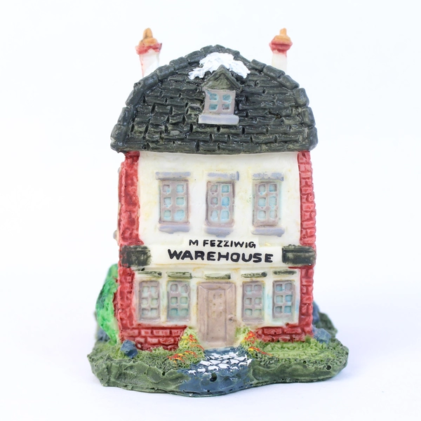 Vintage 1986 Dept 56 Dickens' Village Miniatures M Fezzwig's Warehouse 