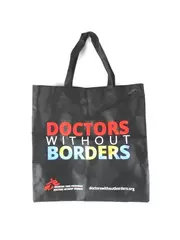 Doctors Without Borders Reusable Shopping Tote Bag Eco Friendly 15" x 15" 