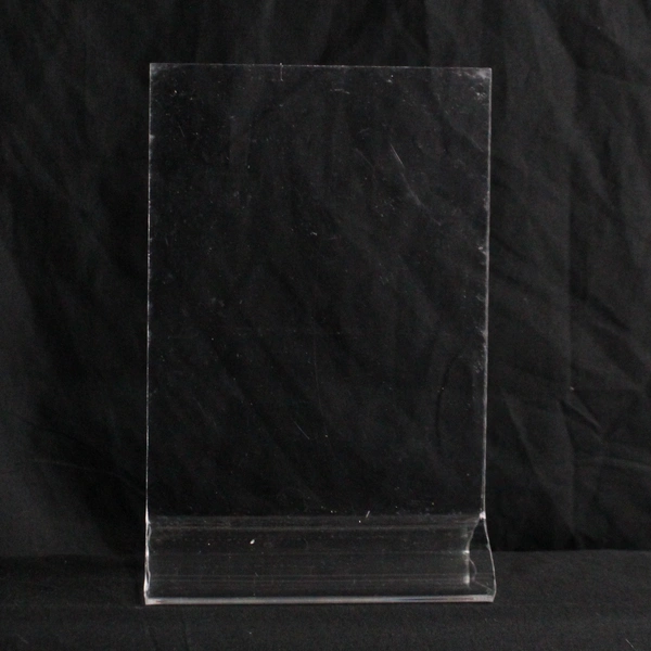 Lot of 7 Clear Acrylic Brochure Holder Stands 6.25" Tall Pre-owned