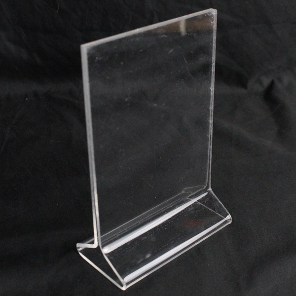 Lot of 7 Clear Acrylic Brochure Holder Stands 6.25" Tall Pre-owned