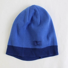 Nike Two-Tone Blue Knit Beanie Hat Adult Size Small