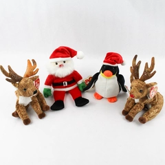 Lot of 4 Ty Beanie Babies Holiday Christmas Plush Toys With Tags