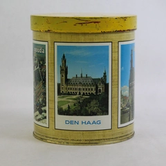 Vintage Douwe Egberts Amphora Pipe Tobacco Tin Holland Scenes