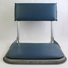 Vintage Unbranded Foldable Stadium Seat Metal & Foam Blue
