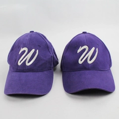 Lot of 2 Unisex Baseball Caps Purple W Embroidery Pacific Headwear Style 101C
