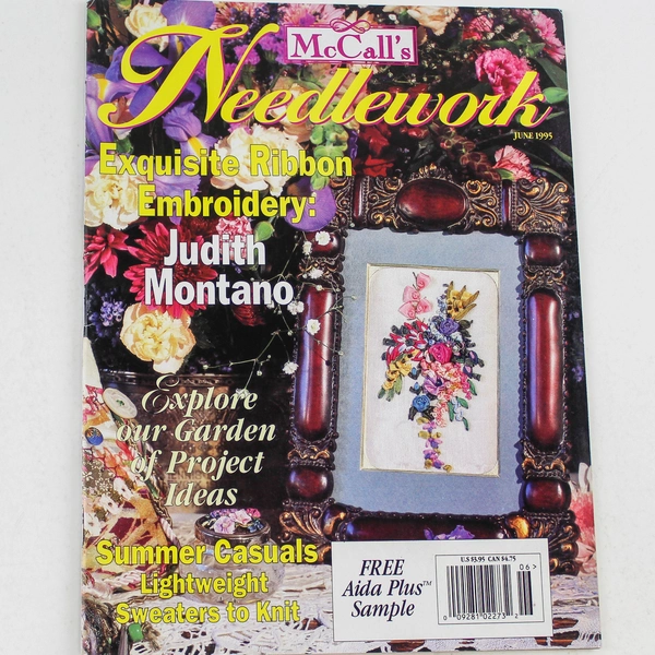 McCall's Needlework Magazine June 1995 - Ribbon & Embroidery Projects