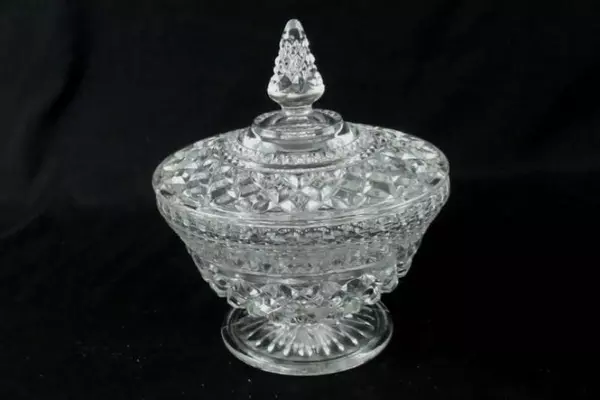 Vintage Anchor Hocking Wexford Candy Dish And Lid