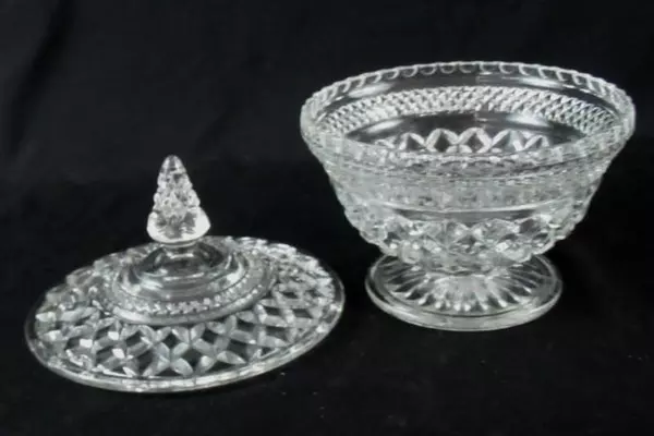Vintage Anchor Hocking Wexford Candy Dish And Lid
