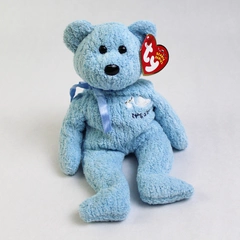 TY Beanie Baby Boy Blue 2000 Blue Bear W/ Tag Plush Doll Toy