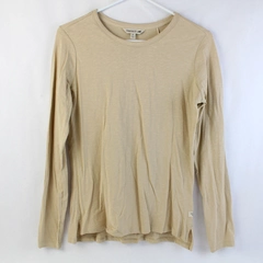 Toad & Co. Beige Long-Sleeved Cotton Shirt Women's Size XS