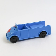Vintage 1976 Playskool Richard Scarry Puzzletown Ambulance Medical Truck Blue 
