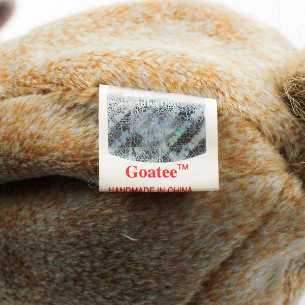 TY Beanie Baby Goatee 1999 Gray Goat With Tag Plush Doll Toy