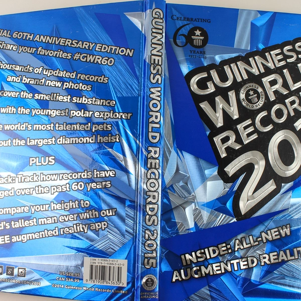Guinness World Records 2015 Hardcover - 60th Anniversary Edition, AR Included