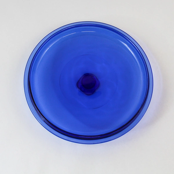 Cobalt Blue Glass Replacement Lid 8.75" with Square Knob - Pre-Owned