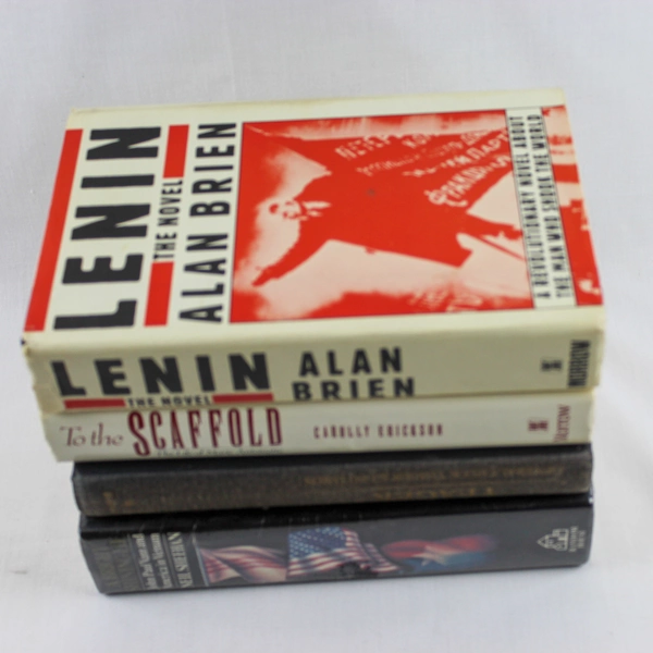 Lot of 4 Biography Books Yeager Lenin A Bright Shining Lie To The Scaffold