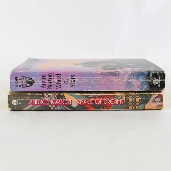 Lot of 2 Andre Norton Novels: Knaves of Dreams & Wheel of Stars, 1st Eds