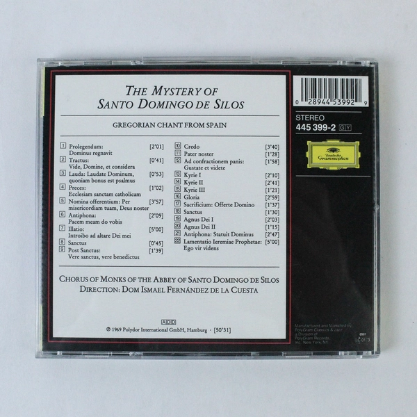The Mystery of Santo Domingo De Silos Gregorian Chant CD 1969 - Good Condition
