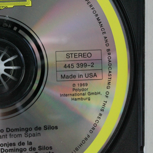 The Mystery of Santo Domingo De Silos Gregorian Chant CD 1969 - Good Condition