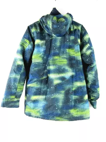 Champion Coat Blue Green Hood Removable Fleece Lining Insulated Women's Size XL